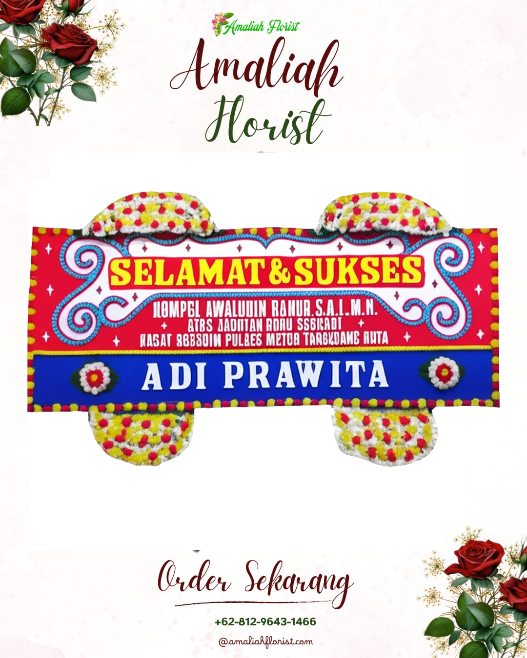 Papan Bunga Ucapan Selamat Kebumen